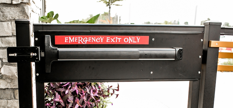 emergency push bar installation in Largo